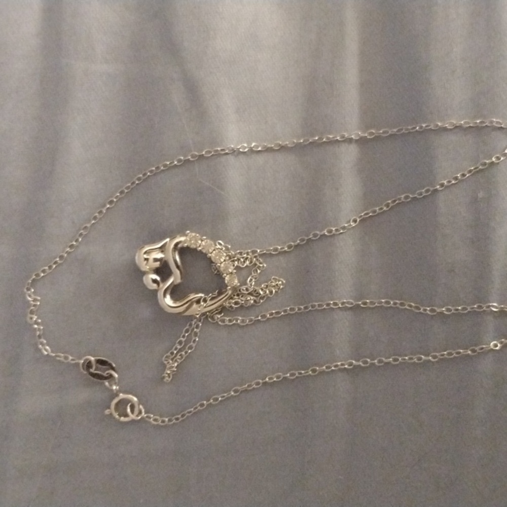 Sterling Silver Mother and Baby Necklace